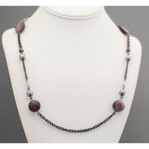 Don't Bead Nobody Else Vintage Beaded Necklace 40 inch - G2